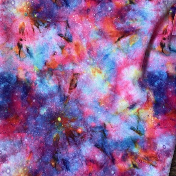 Feed Me Fight Me Ankle Leggings Size Medium Galaxy Chalk Print CrossFit Pants - Picture 6 of 12
